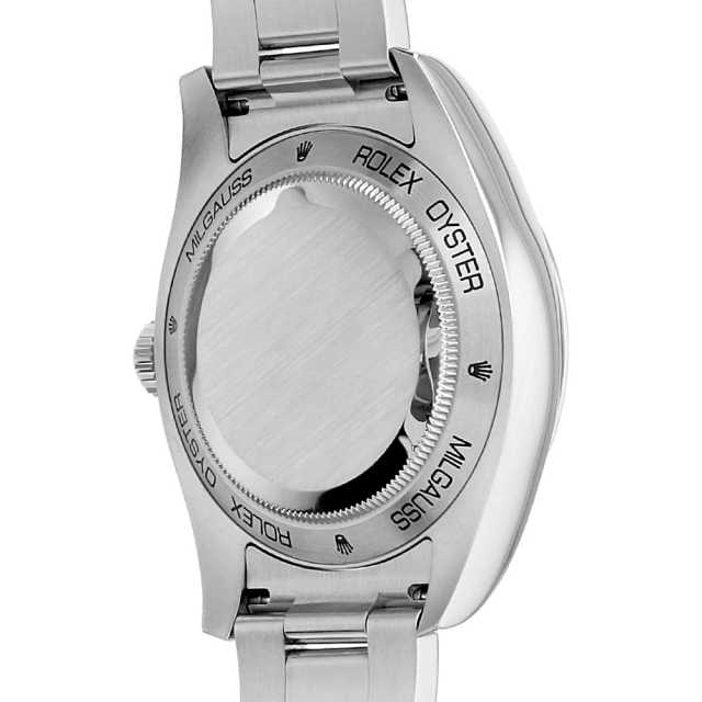 ロレックス ミルガウス グリーンガラス 116400GV ブラック ランダム番 中古 メンズ