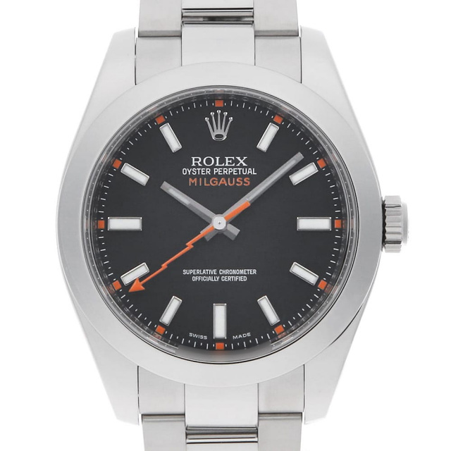 ロレックス ミルガウス 116400 ブラック V番 中古 メンズ