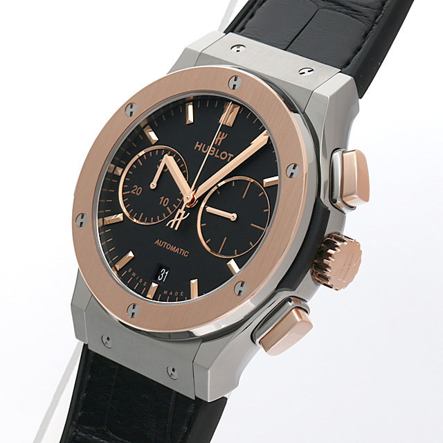 ウブロ クラシックフュージョン クロノグラフ チタニウム キングゴールド 521.NO.1181.LR 新品 メンズ