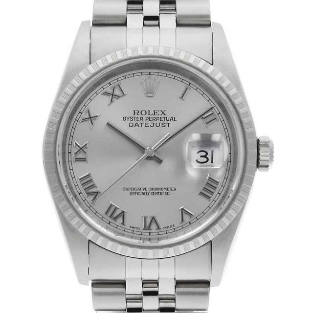 ロレックス デイトジャスト 16220 シルバー ローマ Y番 中古 メンズ
