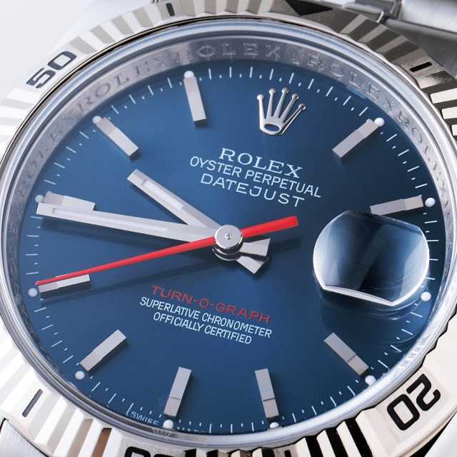 ロレックス ターノグラフ 116264 ブルー バー 5列 ジュビリーブレス M番 中古 メンズ