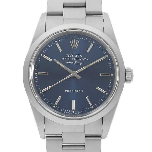 ロレックス エアキング 14000 ブルー バー X番 中古 メンズ