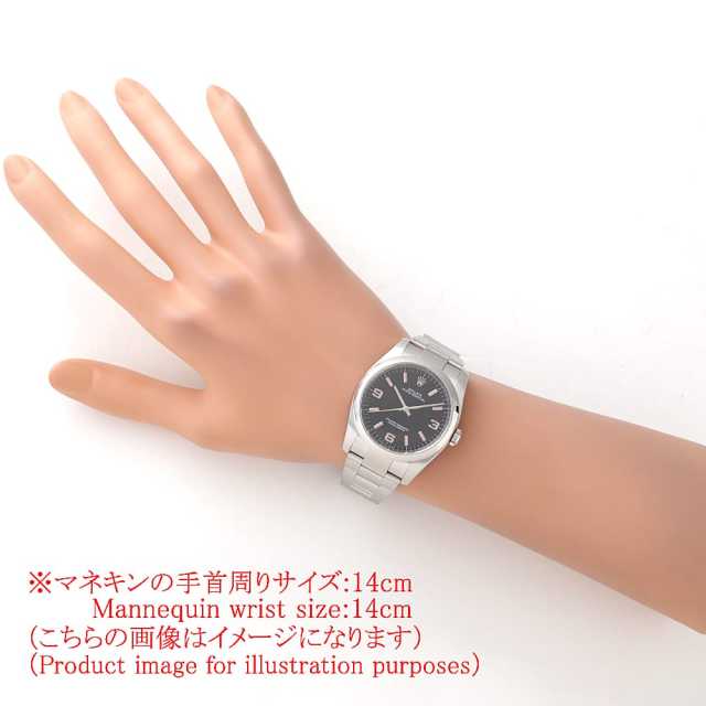 ロレックス オイスターパーペチュアル 116000 ブラック 369ピンクバー V番 中古 メンズ