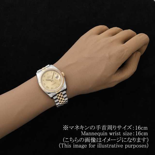 ロレックス デイトジャスト 116233 シャンパン ローマ 5列 ジュビリーブレス F番 中古 メンズ
