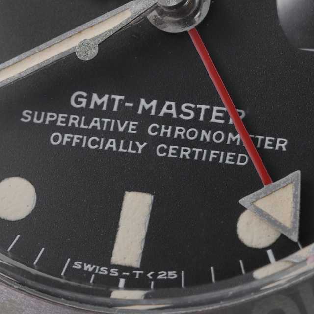 ロレックス GMTマスター 1675 ブラック マークIIダイアル Cal.1570ハック有 31番 アンティーク メンズ