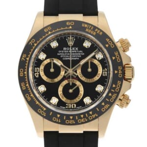 ロレックス コスモグラフ デイトナ 8Pダイヤ ゴールドサークル 116518LNG ブラック ランダム番 中古 メンズ