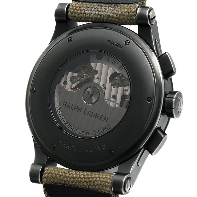 ラルフローレン クロノグラフ サファリ RL67 45mm RLR0230900 未使用 メンズ