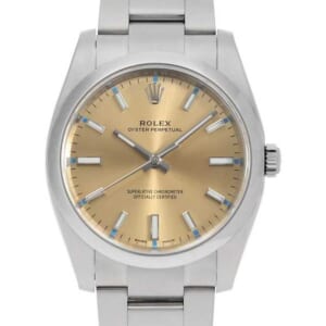 ロレックス オイスターパーペチュアル 114200 ホワイトグレープ ランダム番 中古 メンズ