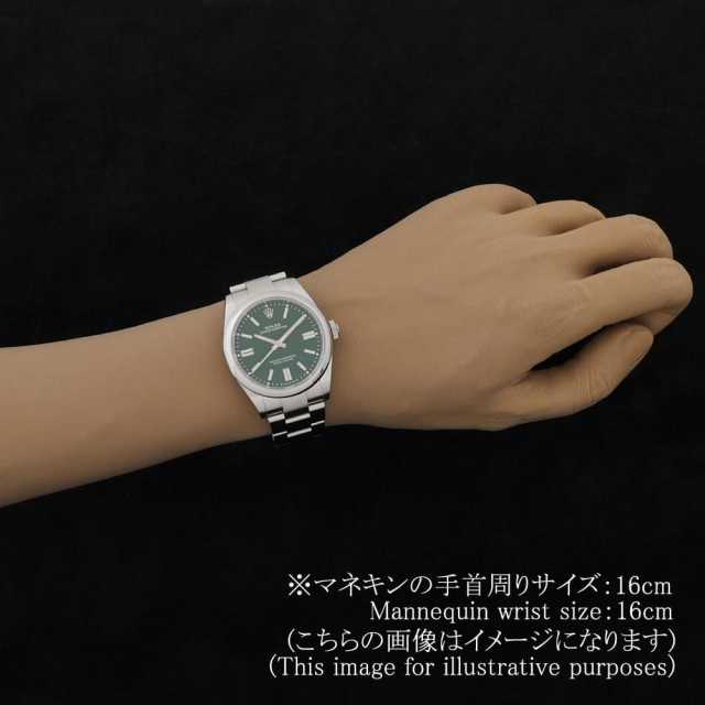 ロレックス オイスターパーペチュアル 134300 グリーン ランダム番 中古 メンズ 商品画像 6