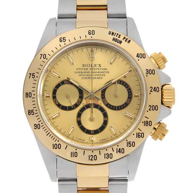 ロレックス コスモグラフ デイトナ 16523 シャンパン オールトリチウム U番 中古 メンズ
