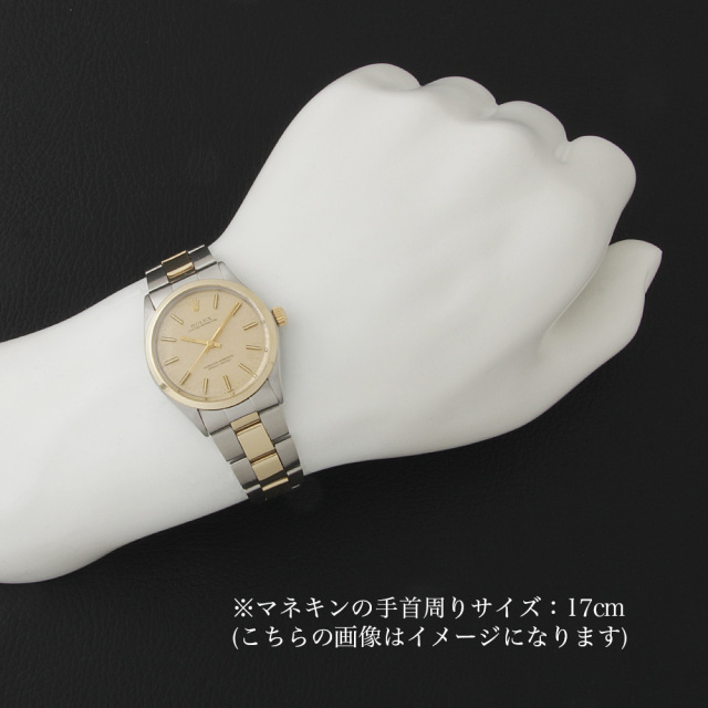 ロレックス オイスターパーペチュアル 1002 シャンパン モザイク バー 35番 アンティーク メンズ
