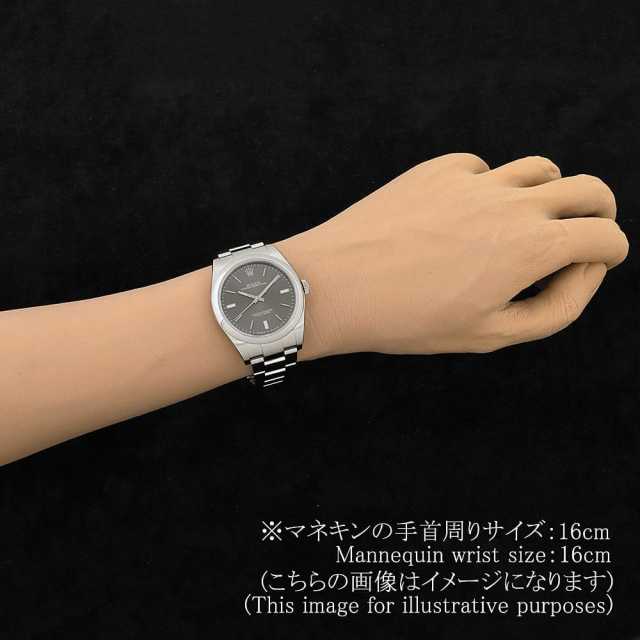ロレックス オイスターパーペチュアル 39 114300 スレート (ダークロジウム/グレー) ランダム番 中古 メンズ
