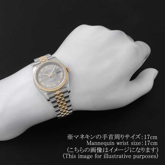 ロレックス デイトジャスト 116233 グレー ローマ D番 中古 メンズ