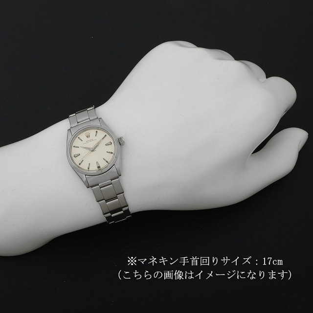 ロレックス オイスターパーペチュアル 6548 シルバー バー リベットブレス 10番 アンティーク ボーイズ(ユニセックス)