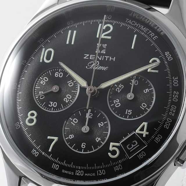 ゼニス プライム エルプリメロ クロノグラフ デイト 01-0010.420 中古 メンズ