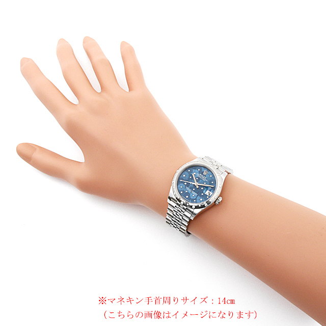 ロレックス デイトジャスト31 ジュビリーブレスレット 278344RBR ブルーフローラルモチーフ 新品 レディース