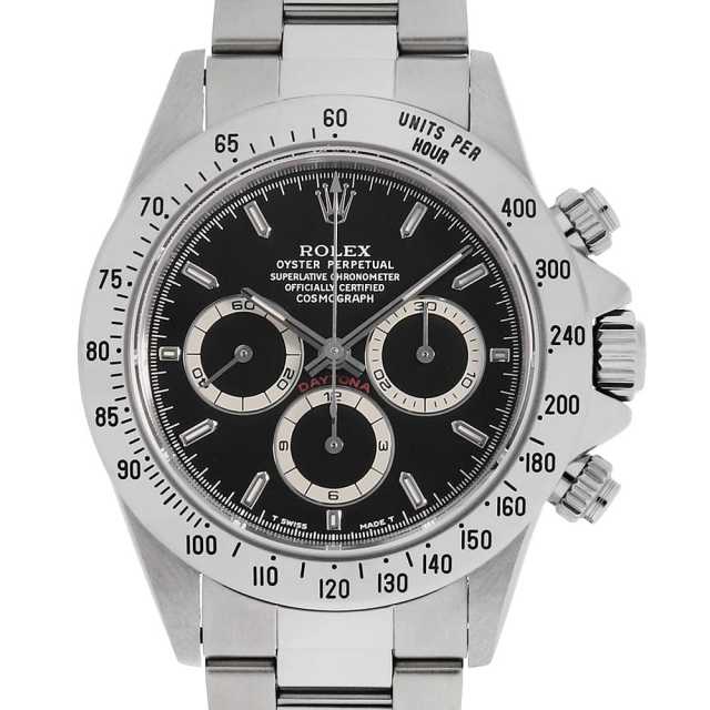 ロレックス コスモグラフ デイトナ 16520 ブラック オールトリチウム U番 中古 メンズ