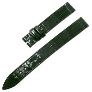 RASINオリジナル フランクミュラー ロングアイランド 尾錠用 クロコダイル 裏ラバー 艶有り 緑/グリーン 12mm-12mm FMLIAB1212 WEB限定品