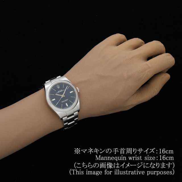 ロレックス オイスターパーペチュアル 39 114300 ブルー ランダム番 中古 メンズ