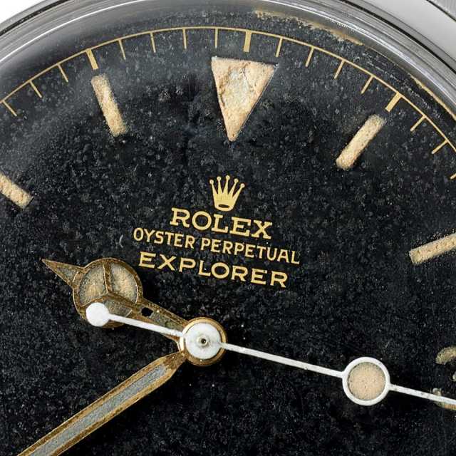 ロレックス エクスプローラー 6610 ブラック 1番 アンティーク メンズ