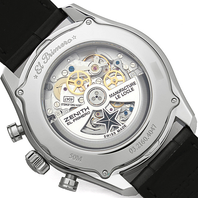 ゼニス クロノマスターオープン エルプリメロ グランドデイト ムーン&サンフェイズ 03.2160.4047/01.C713 新品 メンズ