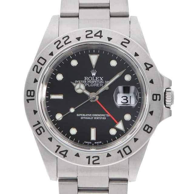 ロレックス エクスプローラーII 16570 ブラック A番 中古 メンズ