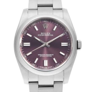 ロレックス オイスターパーペチュアル 116000 レッドグレープ バー ランダム番 中古 メンズ