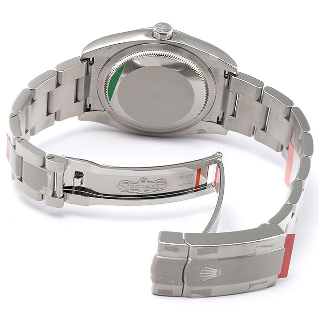 ロレックス オイスターパーペチュアル 116000 シルバー/369ホワイトバー 新品 メンズ