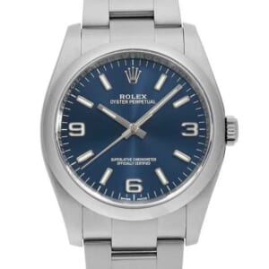 ロレックス オイスターパーペチュアル 116000 ブルー 369ホワイトバー ランダム番 中古 メンズ