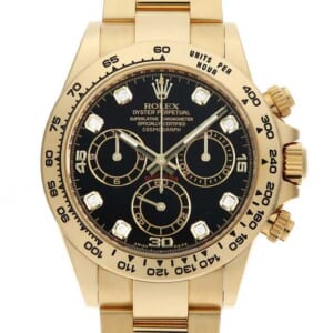 ロレックス コスモグラフ デイトナ 8Pダイヤ 116508G ブラック ランダム番 中古 メンズ