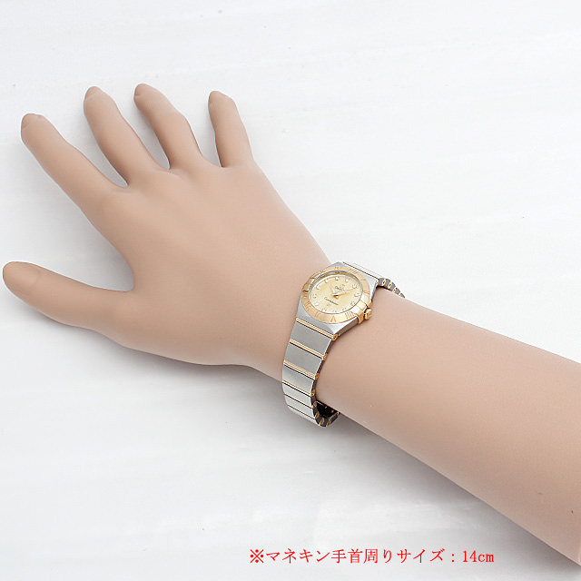 オメガ コンステレーション ブラッシュ クォーツ 12Pダイヤ 123.20.24.60.57.001 新品 レディース