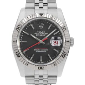 ロレックス ターノグラフ 116264 ブラック 5列 ジュビリーブレス Z番 中古 メンズ