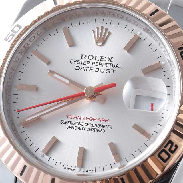 ロレックス ターノグラフ 116261 シルバー バー 5列 ジュビリーブレス F番 中古 メンズ