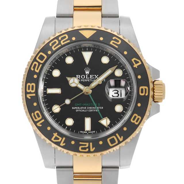 ロレックス GMTマスターII 116713LN ブラック ランダム番 中古 メンズ