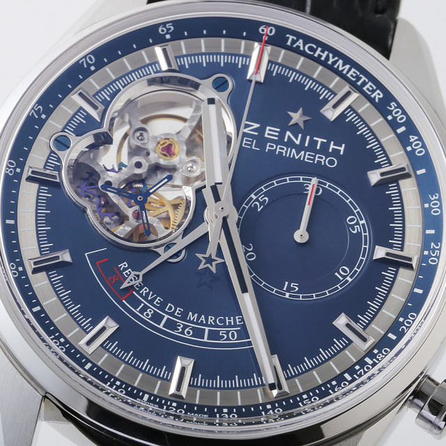ゼニス エルプリメロ クロノマスター パワーリザーブ1975本限定 03.2085.4021/51.C700 中古 メンズ
