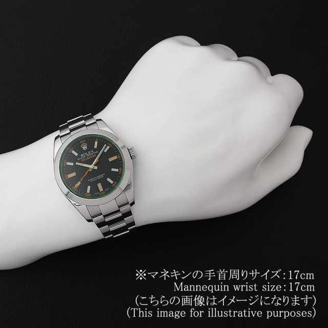 ロレックス ミルガウス グリーンガラス 116400GV ブラック ランダム番 中古 メンズ