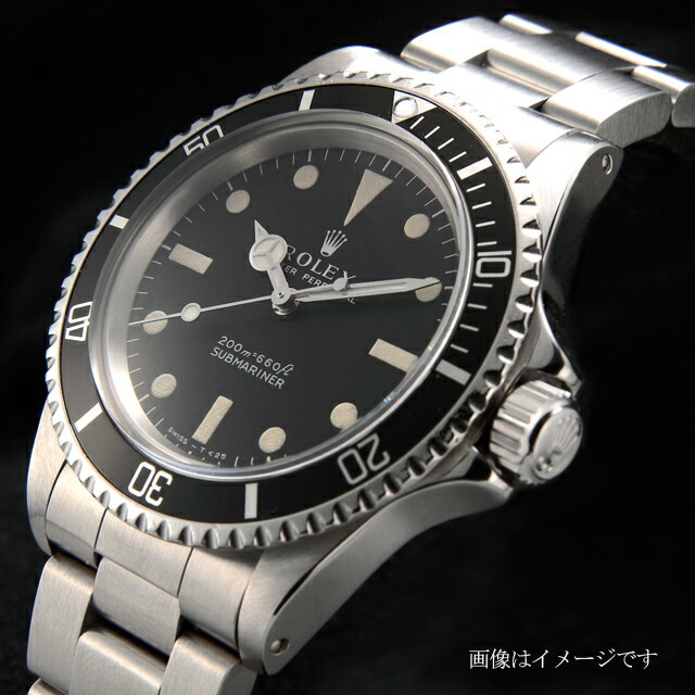 ロレックス サブマリーナ 5513 ブラック フチ有 オールトリチウム フローズンダイアル R番 R番 アンティーク メンズ