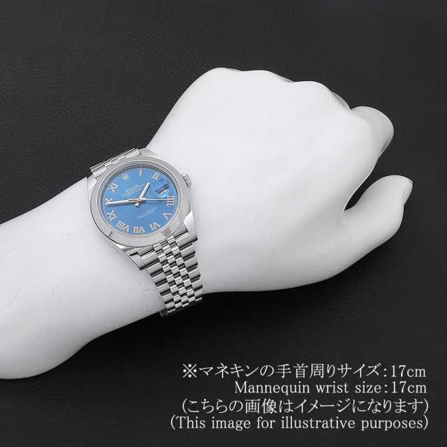 ロレックス デイトジャスト41 126300 ブルー ローマ ランダム番 新品 メンズ