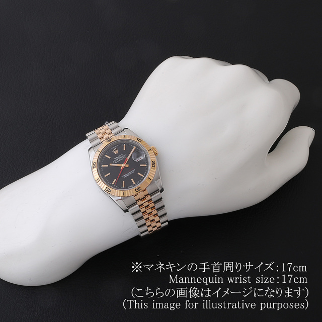 ロレックス ターノグラフ 116261 ブラック 5列 ジュビリーブレス F番 中古 メンズ