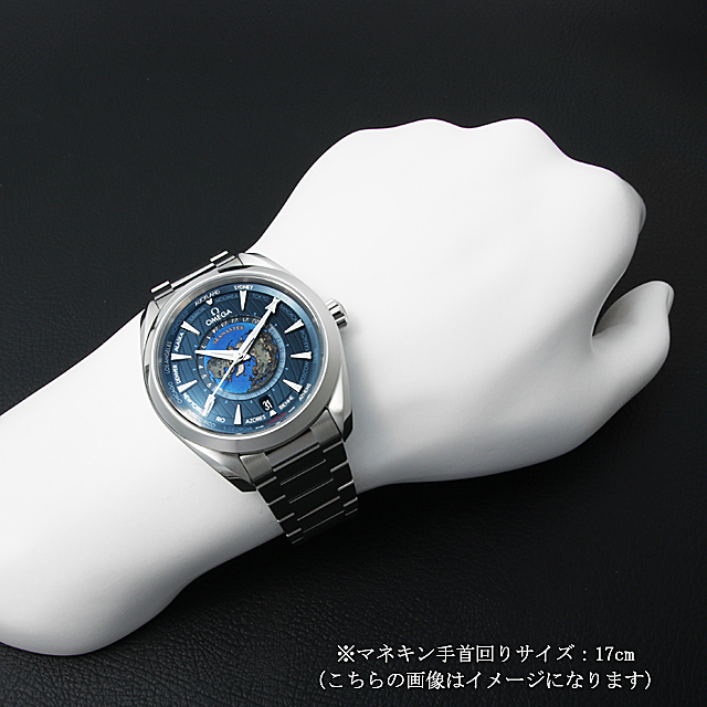 オメガ シーマスター アクアテラ 150M コーアクシャル マスタークロノメーター GMT ワールドタイマー 43MM 220.10.43.22.03.001 新品 メンズ