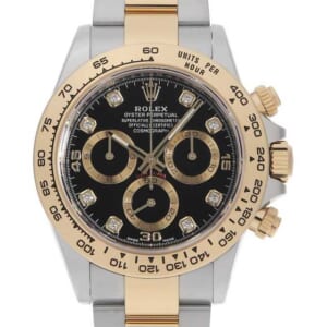 ロレックス コスモグラフ デイトナ 8Pダイヤ 116503G ブラック ゴールドサークル ランダム番 中古 メンズ