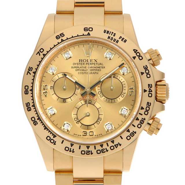 ロレックス コスモグラフ デイトナ 8Pダイヤ 116508G シャンパン ランダム番 中古 メンズ