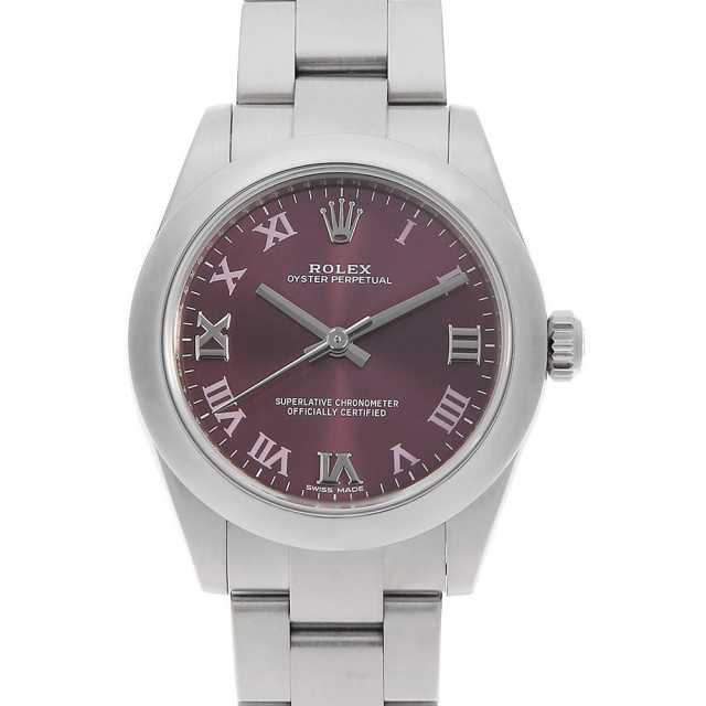 ロレックス オイスターパーペチュアル 177200 レッドグレープ ローマ ランダム番 中古 ボーイズ(ユニセックス)