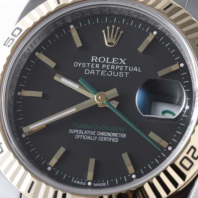 ロレックス ターノグラフ 日本限定 116263 ブラック 3列 オイスターブレス F番 中古 メンズ