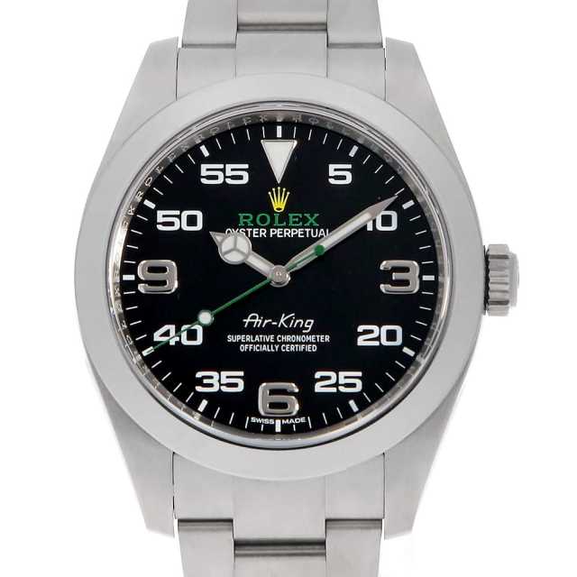ロレックス エアキング 116900 ブラック ランダム番 中古 メンズ