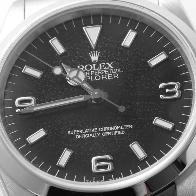 ロレックス エクスプローラーI 14270 ブラック フローズンダイアル オールトリチウム シングルバックル S番 中古 メンズ 商品画像 9