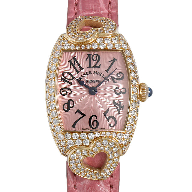 フランクミュラー トノーカーベックス クゥー ベゼルダイヤ 2250QZHJ COEUR YG 中古 レディース