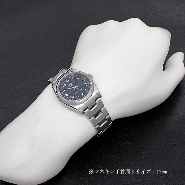ロレックス オイスターパーペチュアル エアキング M番 114200 ブルー/ローマ 中古 メンズ