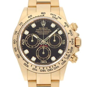ロレックス コスモグラフ デイトナ 8Pダイヤ 116508G ブラック ランダム番 中古 メンズ