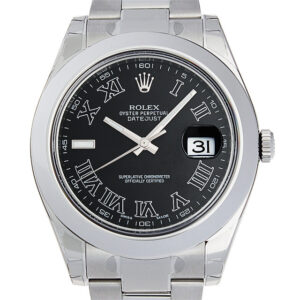 ロレックス デイトジャストII 116300 ブラック/ローマ 新品 メンズ